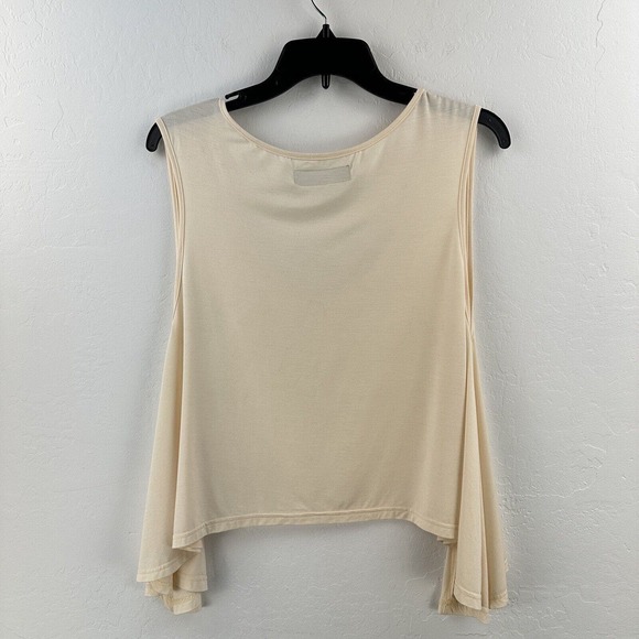 License to Boot Swing Tank Top Festival Tank Flowy L/XL Oversized Hi Low‎ Ivory - Picture 5 of 5